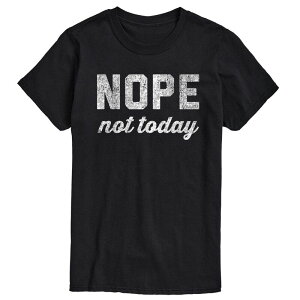 �A�j���L�����N�^�[ �����Y �g�b�v�X T�V���c �g�[�� Licensed Character Big & Tall Nope Notoday Tee Black �u���b�N