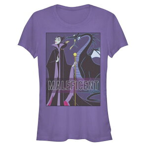 �f�B�Y�j�[ ���f�B�[�X �g�b�v�X T�V���c Disney'sleeping Beauty Maleficent Women's With Dragon Tee Purple �p�[�v��