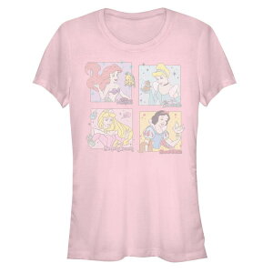 �f�B�Y�j�[ ���f�B�[�X �g�b�v�X T�V���c �O���t�B�b�N Disney Princess And Their Friends Juniors' Graphic Tee Light Pink �s���N