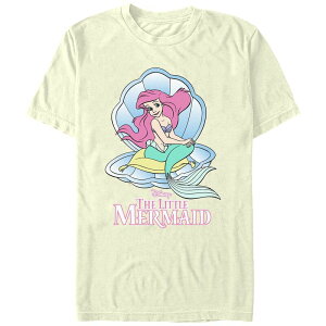 �f�B�Y�j�[ ���f�B�[�X �g�b�v�X T�V���c �O���t�B�b�N Disney's The Little Mermaid Ariel In A Shell Juniors' Boyfriend Graphic Tee Natural