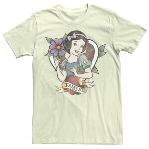 �f�B�Y�j�[ ���f�B�[�X �g�b�v�X T�V���c �O���t�B�b�N Disney'snowhite and The Seven Dwarfs Juniors' Fairest Of Them All Boyfriend Graphic Tee Natural �z���C�g