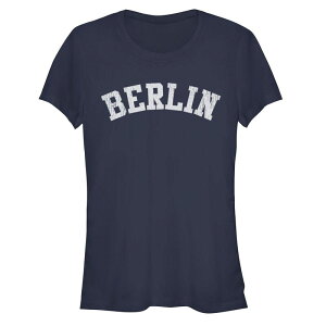 �A���u�����f�b�h ���f�B�[�X �g�b�v�X T�V���c �O���t�B�b�N Unbranded Juniors' Berlin Fitted Graphic Tee Navy �l�C�r�[