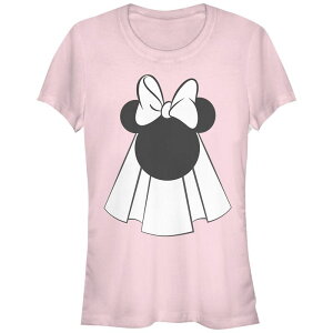 �f�B�Y�j�[ ���f�B�[�X �g�b�v�X T�V���c �O���t�B�b�N Disney's Minnie Mouse Bride Veil Juniors' Graphic Tee Light Pink �s���N