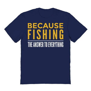 �A�j���L�����N�^�[ �����Y �g�b�v�X T�V���c �O���t�B�b�N Licensed Character Men's Duke & Sons Fishing Is The Answer Graphic Tee Navy �l�C�r�[