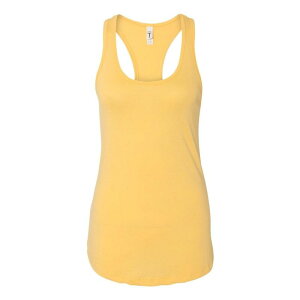 �t���\ ���f�B�[�X �g�b�v�X T�V���c Floso Next Level Women ´ s Ideal Racerback Tank Banana Cream �N���[��