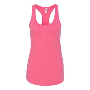 �t���\ ���f�B�[�X �g�b�v�X T�V���c Floso Next Level Women ´ s Ideal Racerback Tank Hot Pink �s���N
