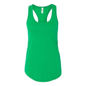 �t���\ ���f�B�[�X �g�b�v�X T�V���c Floso Next Level Women ´ s Ideal Racerback Tankelly Green �O���[��