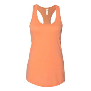�t���\ ���f�B�[�X �g�b�v�X T�V���c Floso Next Level Women ´ s Ideal Racerback Tank Light Orange �I�����W