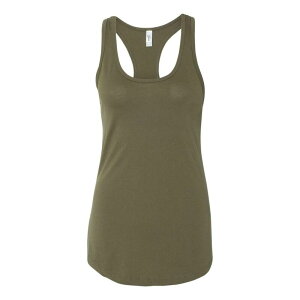 �t���\ ���f�B�[�X �g�b�v�X T�V���c Floso Next Level Women ´ s Ideal Racerback Tank Military Green �O���[��