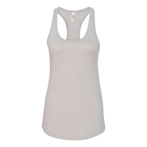 �t���\ ���f�B�[�X �g�b�v�X T�V���c Floso Next Level Women ´ s Ideal Racerback Tank Silver �V���o�[