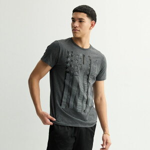 �A�j���L�����N�^�[ �����Y �g�b�v�X T�V���c Licensed Character Men's Glitched Freedom Tee Charcoal Heather �`���R�[��