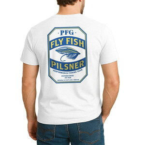 �R�����r�A �����Y �g�b�v�X T�V���c �O���t�B�b�N Men's Columbia PFGraphic Tee White Fly Fish �z���C�g