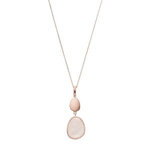 Aufbh fB[X ANZT[ lbNXE`[J[Ey_ggbv Unbranded 14k Rose Gold Over Silverose Quartz Cabochon Teardropendant Pink sN