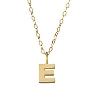 Aufbh fB[X ANZT[ lbNXE`[J[Ey_ggbv Unbranded 10K Gold Initial Pendant on 14K Gold Filled Chain E S[h