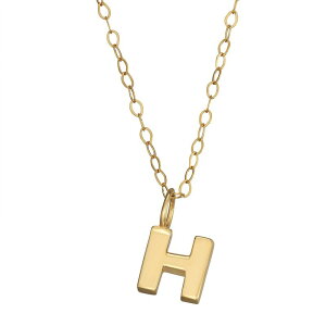 Aufbh fB[X ANZT[ lbNXE`[J[Ey_ggbv Unbranded 10K Gold Initial Pendant on 14K Gold Filled Chain H S[h