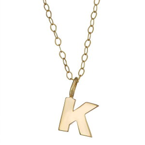 Aufbh fB[X ANZT[ lbNXE`[J[Ey_ggbv Unbranded 10K Gold Initial Pendant on 14K Gold Filled Chain K S[h