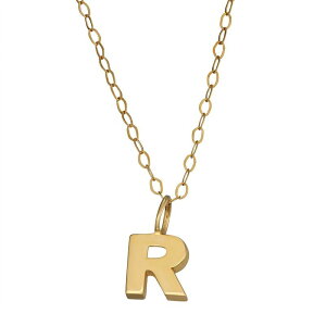Aufbh fB[X ANZT[ lbNXE`[J[Ey_ggbv Unbranded 10K Gold Initial Pendant on 14K Gold Filled Chain R S[h