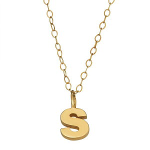 Aufbh fB[X ANZT[ lbNXE`[J[Ey_ggbv Unbranded 10K Gold Initial Pendant on 14K Gold Filled Chain S S[h