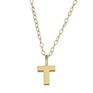Aufbh fB[X ANZT[ lbNXE`[J[Ey_ggbv Unbranded 10K Gold Initial Pendant on 14K Gold Filled Chain T S[h