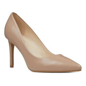 【送料無料】 ナインウェスト レディース パンプス シューズ Nine West Etta Women's Leather High Heels Beige Leather