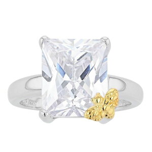 �A���u�����f�b�h ���f�B�[�X �A�N�Z�T���[ �����O Unbranded Sterling Silver North/South Cubic Zirconia Ring With Bee Accentwo Tone �V���o�[