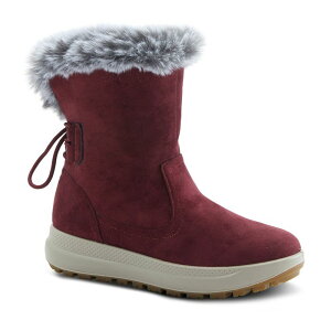 tNTX fB[X V[Y u[cECu[c Flexus by Spring Step Snowbird Women's Waterproof Snow Boots Burgundy o[KfB