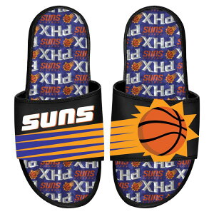 yz ACXCh Y T_ V[Y ISlide Phoenix Suns Team Pattern Gel Slide Sandals Phx Black