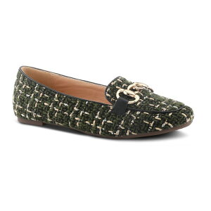 �p�g���V�A ���f�B�[�X �V���[�Y �T���_�� �j�b�g Patrizia Knitknot Women's Ballerina Flats Olive Multi �I���[�u