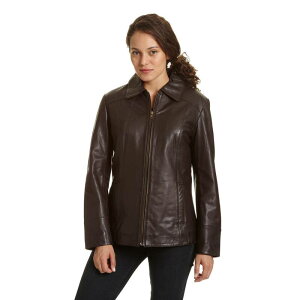�G�N�Z���h ���f�B�[�X �A�E�^�[ �W���P�b�g�E�u���]�� �X�L���[�o ���U�[ Women's Excelled Leather Scuba Jacket Brown �u���E��
