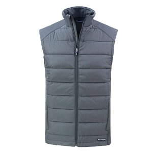 �J�b�^�[�A���h�o�b�N �����Y �A�E�^�[ �W���P�b�g�E�u���]�� �x�X�g Cutter & Buck Evoke Hybrid Eco Softshell Recycled Mens Full Zip Vest Elemental Grey �O���[