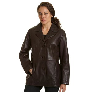 �G�N�Z���h ���f�B�[�X �A�E�^�[ �W���P�b�g�E�u���]�� ���U�[ Women's Excelled Leather Jacket Brown �u���E��