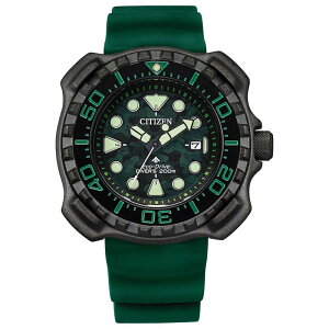 �V�`�Y�� �����Y �A�N�Z�T���[ �r���v Citizen Men's Eco-Drive Promaster Sea Super Titanium Dive Watch Green �O���[��