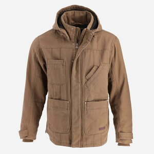 �\���O�b�h �����Y �A�E�^�[ �W���P�b�g�E�u���]�� Thorogood Men's Iron River Heavyweight Stone Washed Canvas Insulated Jacket Otter �X�g�[��