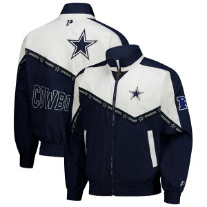 �A���u�����f�b�h �����Y �A�E�^�[ �W���P�b�g�E�u���]�� Unbranded Men's Pro Player Navy/White Dallas Cowboys Tape II Lightweight Full-Zip Jacket Cow Navy �l�C�r�[