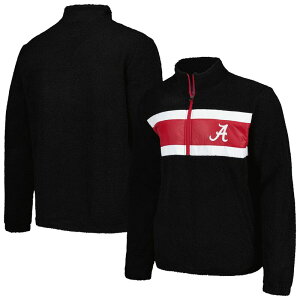�J�[�� �o���N�X �����Y �A�E�^�[ �W���P�b�g�E�u���]�� Men's G-III Sports by Carl Banks Black Alabama Crimson Tide Pinch Runner Half-Zip Top Ala Black �u���b�N