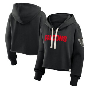�t�@�i�e�B�N�X ���f�B�[�X �g�b�v�X T�V���c �N���b�v�h �p�[�J�[ Women's Fanatics Black Atlanta Falcons Oversized Hometown Heritage Cropped Hoodie Fal Black �u���b�N
