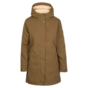 �g���X�p�X ���f�B�[�X �A�E�^�[ �W���P�b�g�E�u���]�� �t���[�X Trespass Womens/Ladies Risha TP50 Fleece Lined Waterproof Jacket Dark Olive �I���[�u