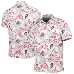 ���C���X�v�[�i�[ �����Y �g�b�v�X T�V���c �|���V���c Men's Reyn Spooner White Ohio State Buckeyes Performance Polosu White �z���C�g