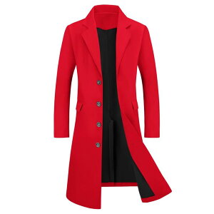 Lars Amadeus �����Y �A�E�^�[ �W���P�b�g�E�u���]�� �R�[�g Lars Amadeus Men's Overcoat Single Breasted Notched Lapelong Trench Coat Burgundy �o�[�K���f�B