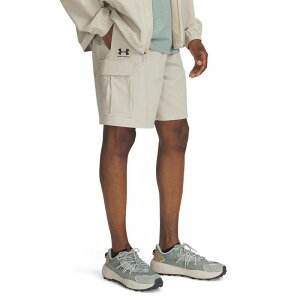 �A���_�[�A�[�}�[ �����Y �{�g���X �n�[�t�p���c�E�V���[�c �V���[�g�p���c Men's Under Armour Vibe Woven Cargo Shorts Khaki Base �J�[�L