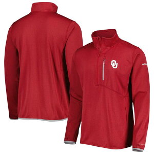 �A���u�����f�b�h �����Y �A�E�^�[ �W���P�b�g�E�u���]�� Unbranded Men's Columbia Crimson Oklahoma Sooners Park View Omni-Wick Half-Zip Top Okl Red ���b�h