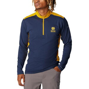 �A���u�����f�b�h �����Y �A�E�^�[ �W���P�b�g�E�u���]�� Unbranded Men's Columbia Navy Notre Dame Fighting Irish Tech Trail Omni-Shade Quarter-Zip Top Ntd Navy �l�C�r�[