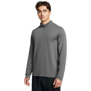 �A���_�[�A�[�}�[ �����Y �g�b�v�X T�V���c �n�[�t�W�b�v Men's Under Armour Motion Quarter Zip Top Castlerock