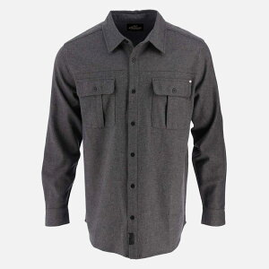 �\���O�b�h �����Y �g�b�v�X T�V���c Thorogood Men's Heavyweight Brushed Button Up Shirt Charcoal Melange �`���R�[��