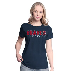�W�[�X���[ �t�H�[�n�[ �o�C �J�[�� �o���N�X ���f�B�[�X �g�b�v�X T�V���c Women's G-III 4Her by Carl Banks Navy/Red Atlanta Braves Two T-Shirt Combo Pack Brv Navy �l�C�r�[
