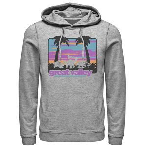 �A�j���L�����N�^�[ �����Y �g�b�v�X T�V���c �p�[�J�[ Licensed Character Men's Land Before Time Great Valley Pastel Portrait Character Silhouette Hoodie Athletic Heather �w�U�[