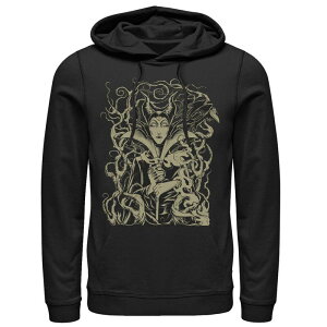 �f�B�Y�j�[ �����Y �g�b�v�X T�V���c �p�[�J�[ Disney'sleeping Beauty Maleficent Branch Throne Men's Hoodie Black �u���b�N