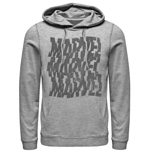 �A�j���L�����N�^�[ �����Y �g�b�v�X T�V���c ���S �p�[�J�[ Licensed Character Men's Marvel Wave Logo Hoodie Athletic Heather �w�U�[