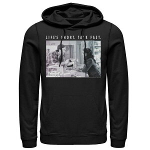 �A�j���L�����N�^�[ �����Y �g�b�v�X T�V���c �p�[�J�[ Licensed Character Men's Gilmore Girls Luke And Lorelai Life'shortalk Fast Hoodie Black �u���b�N