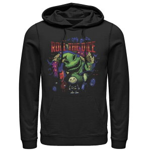�f�B�Y�j�[ �����Y �g�b�v�X T�V���c �p�[�J�[ Disney's The Nightmare Before Christmas Oogie Roll The Dice Men's Hoodie Black �u���b�N